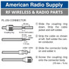 PL-259 UHF-Male Silver Teflon Coaxial Connector for RG-8 RG-213 LMR400