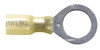 12-10 AWG Ring Terminal, Crimp, Nylon, 3/8-Inch Stud Hole, Yellow