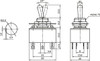 Standard Duty Toggle Switch On/On DPDT 6P 5A 125VAC - P/N CES-66-1405