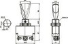 Heavy Duty Toggle Switch On/On SPDT 3P 15A 125VAC - P/N CES-66-1821