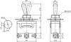 Heavy Duty Toggle Switch On/On SPDT 3P 20A 125VAC - P/N CES-66-1802