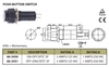 Push Button Switch On/Off SPST 2P 3A 125VAC - P/N CES-66-2450