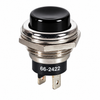 BLACK - Push Button Switch On/Off SPST 2P 4A 125VAC - P/N CES-66-2422