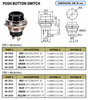 BLACK - Push Button Switch On/Off SPST 2P 4A 125VAC - P/N CES-66-2423