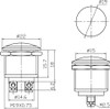 Push Button Switch Off/On SPST 2P 4A 125VAC - P/N CES-66-2434