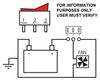 AMBER - Illuminated Rocker Switch On/Off SPST 3P 20A/12VDC -CES-66-2237