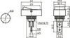 BLUE - Lighted Automotive Switch On/Off SPST 3P 20A/12VDC - 66-2272