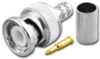 BNC-Male Dual Crimp Plug Coaxial Connector for RG-59/U & RG-62A/U