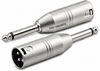 3-Pin XLR Male to 1/4" (6.3 mm) Mono Male Adapter - XAD-3M63MTS