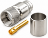 UHF-Male PL-259 Crimp-On RF Coaxial Connector for LMR400 - UHF-7609-L400