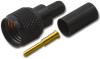 Black Mini-UHF Straight Male Plug Crimp Connector RG-58 58A - MU-7246