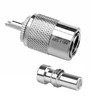 PL-259 / UG-176 Silver Teflon Coaxial Connector for RG-8X Mini-8 LMR240