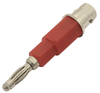 BNC-Female to Red Single Banana Post Plug Adapter - ARS-G119-RED