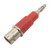 BNC-Female to Red Single Banana Post Plug Adapter - ARS-G119-RED