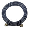 25-Foot UHF Stranded Coaxial Cable Assembly PL-259 Male Connectors