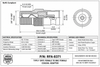 BNC-Female to Type F-Female Coaxial  Adapter CCTV Receivers - RFA-8371