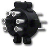 Male Mini DIN Connector Assembly Type Solder Contacts Jacket - MD-6P-VL