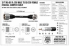 3-Foot - RG-8X Coaxial Cable PL-259 to SO-239 UHF Connectors - ARS-4857