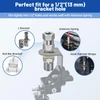 SO-239 to 3/8" x 24 Threaded Stud Connector for Radio Antenna - ARS-4859
