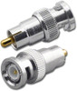 BNC-Male to RCA-Male Plug Coaxial Adapter