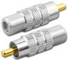 F-Female to RCA-Male Plug Coaxial Adapter