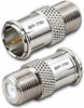 F Male Female Quick Connect Coaxial Adapter CATV VIDEO - RFF-7761