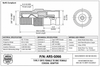 BNC-Female to Type F-Female Coaxial Adapter CCTV Receivers - ARS-G066