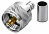 RG-8X LMR240 - PL-259 UHF Male Coaxial Crimp Cable Connector UHF-7605-8X