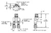 BNC to Dual Twin Binding Post Adapter