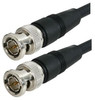 1-Foot - RG-59 BNC Coaxial Patch Cable - 75-Ohm - Black Jacket