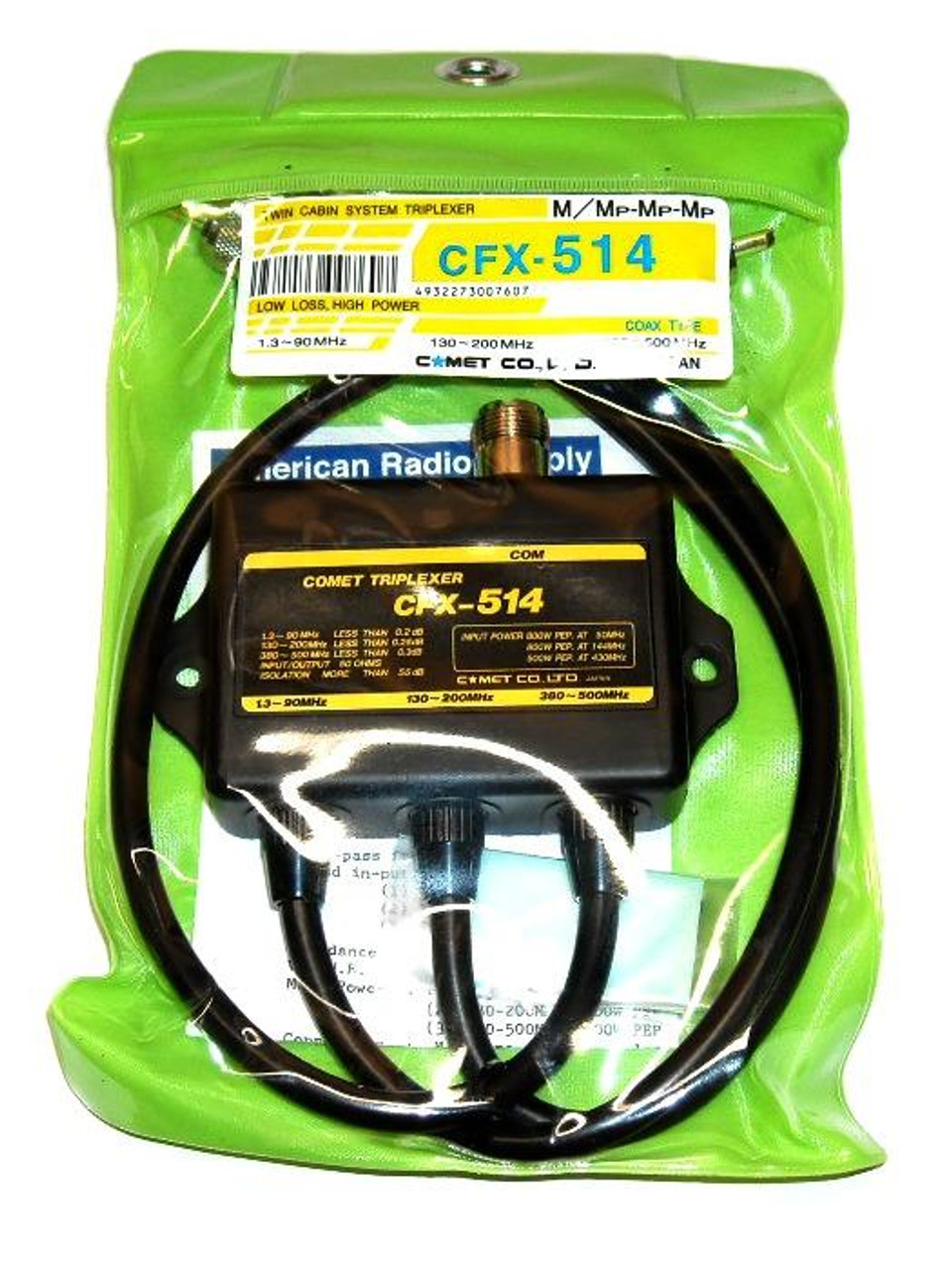 Comet CFX-514 - 50 / 146 / 446 MHz Ham Radio Triplexer