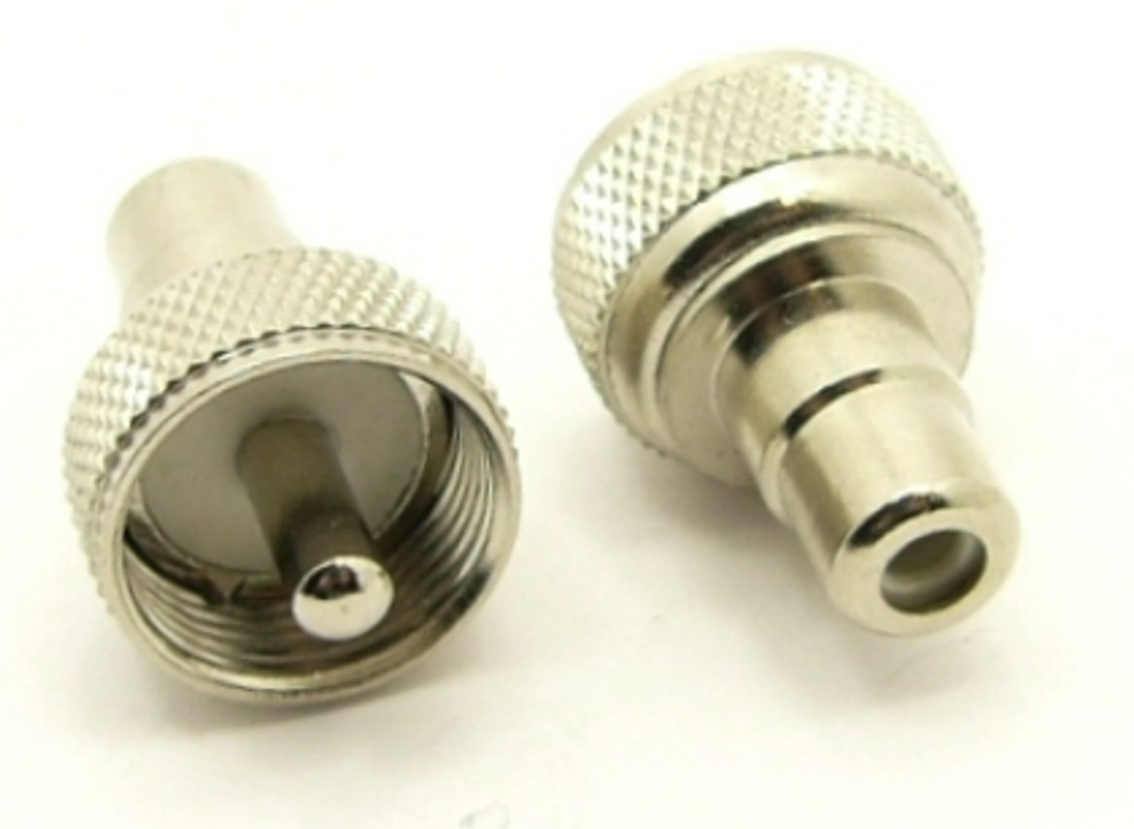 UHF- Male to RCA- Female Coaxial Adapter Connector