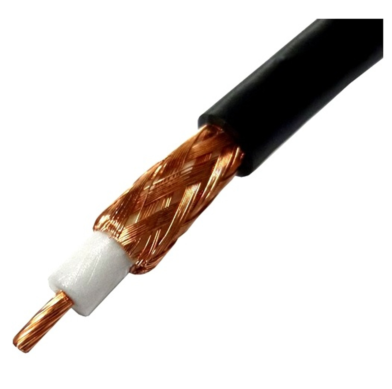 RG-8X (Mini-8) Low-Loss High-Flex 50-Ohm Coaxial Cable - Per Foot