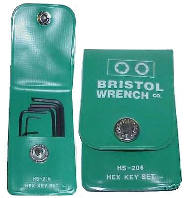 Bristol HS-206 6-Piece Hex Wrench Set