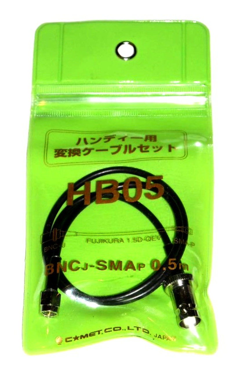 Comet HB05 18 Inch BNC-Female to SMA-Male Coaxial Cable HT Pigtail