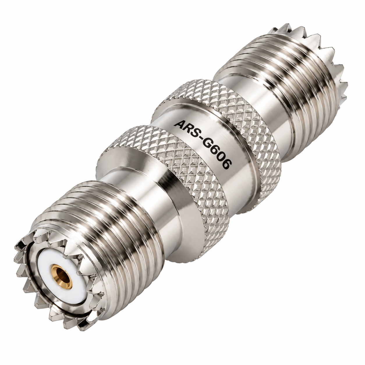 Mini-UHF Double Female Barrel Coaxial Adapter Connector