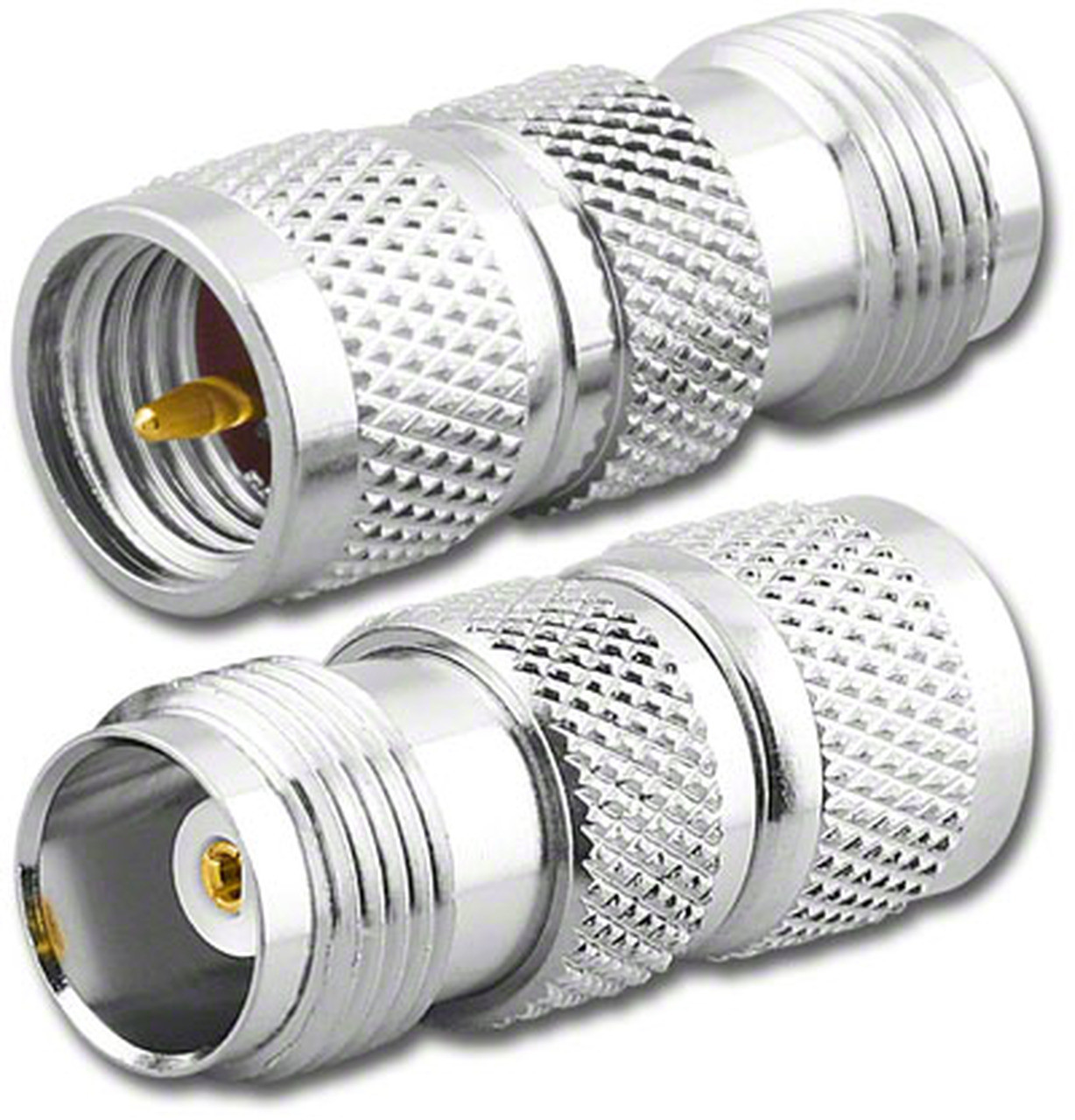 Mini-UHF-Male to TNC-Female Coaxial Adapter Connector