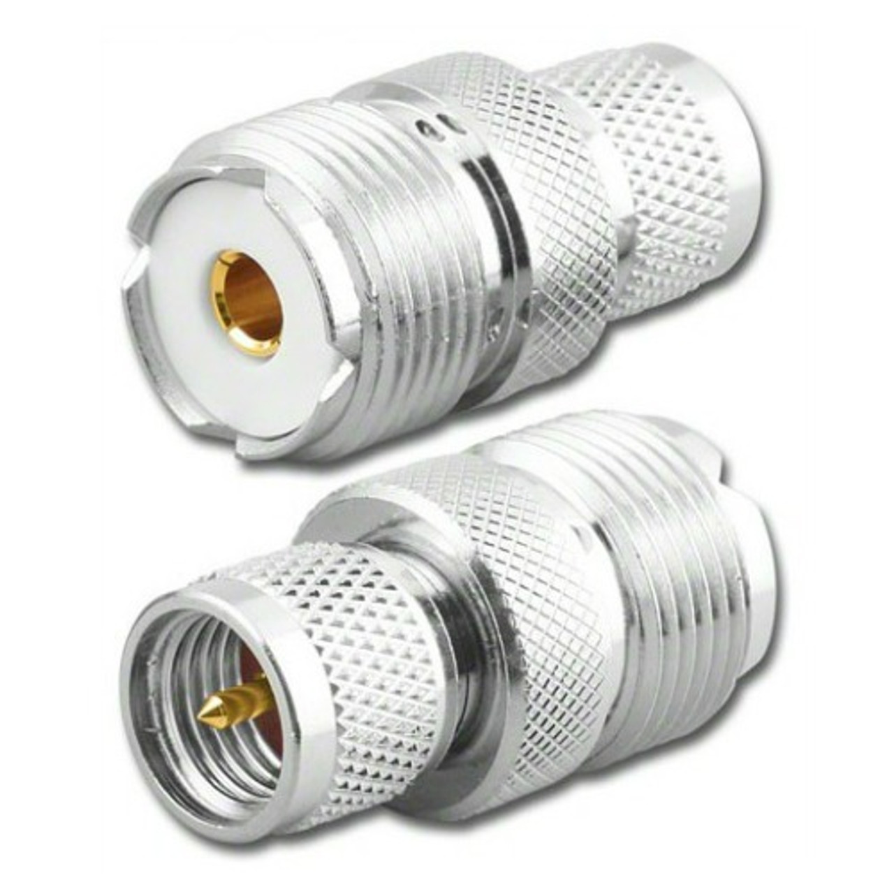 Mini-UHF-Male to UHF-Female Coaxial Adapter Connector