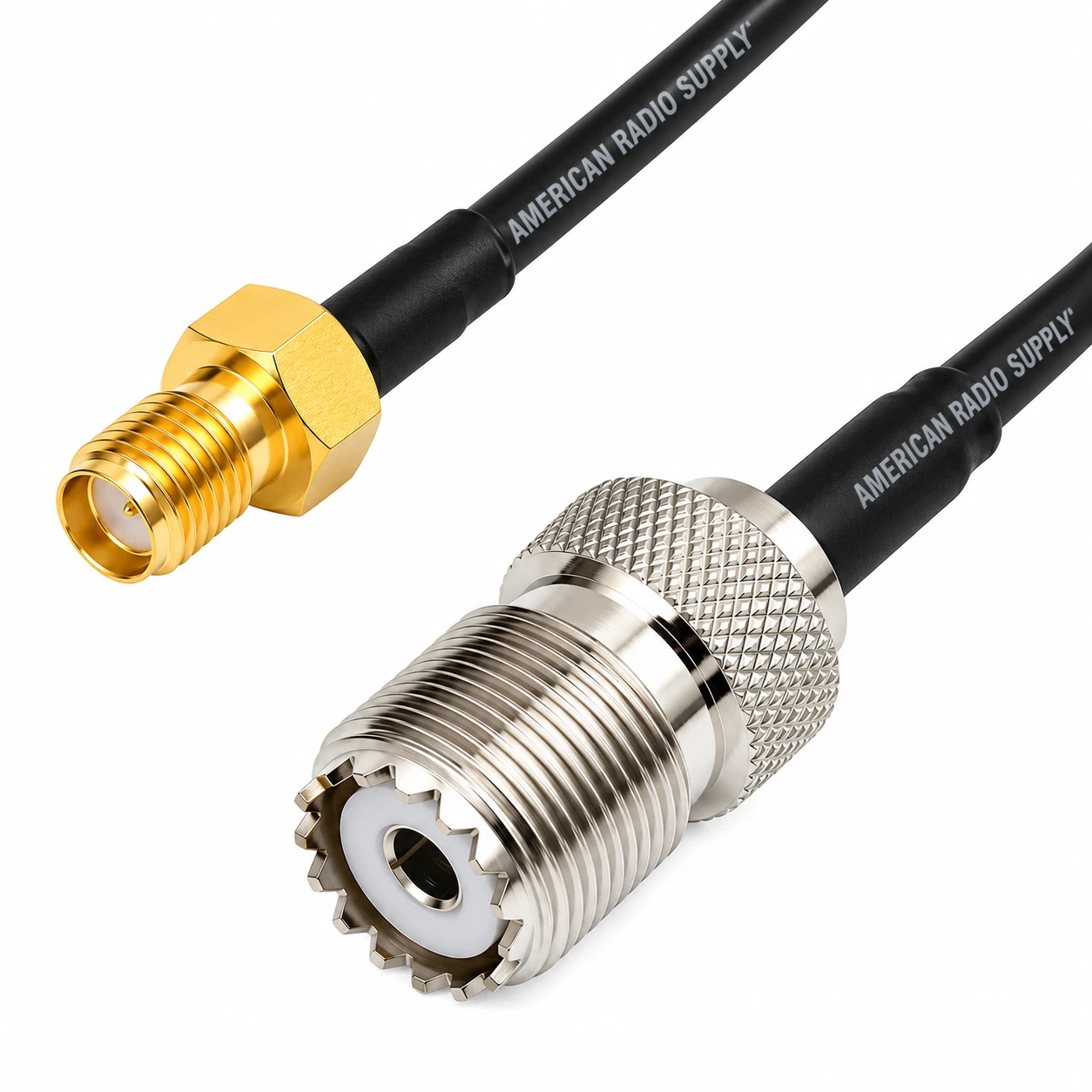 10-Inch - SMA Female to UHF Female (SO-239) Coaxial Cable – G839-CBL-10