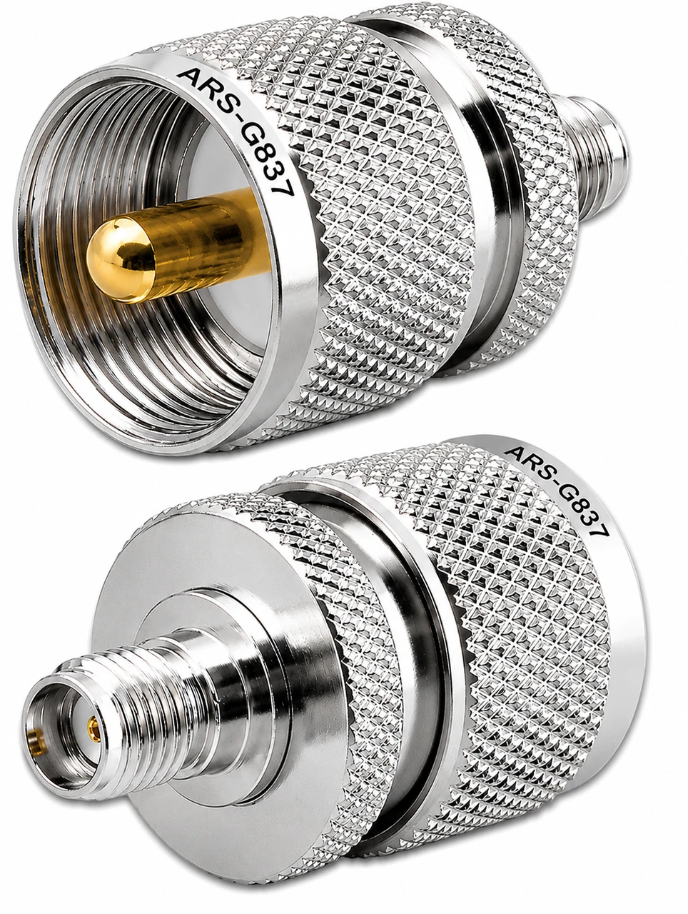SMA-Female to UHF-Male Coaxial Adapter Connector