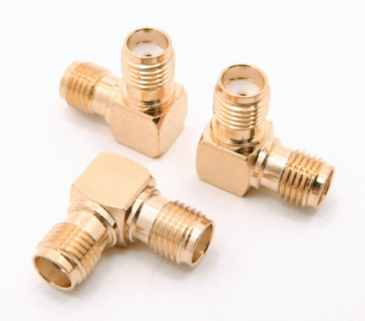 SMA Right Angle Elbow Female / Female Coaxial Adapter Connector