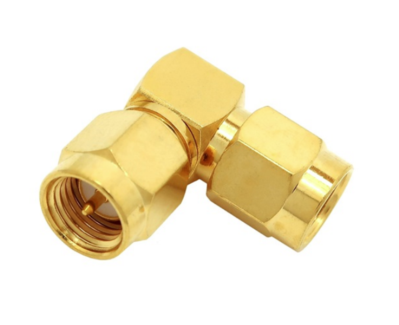 SMA Right Angle Elbow Male / Male Coaxial Adapter Connector