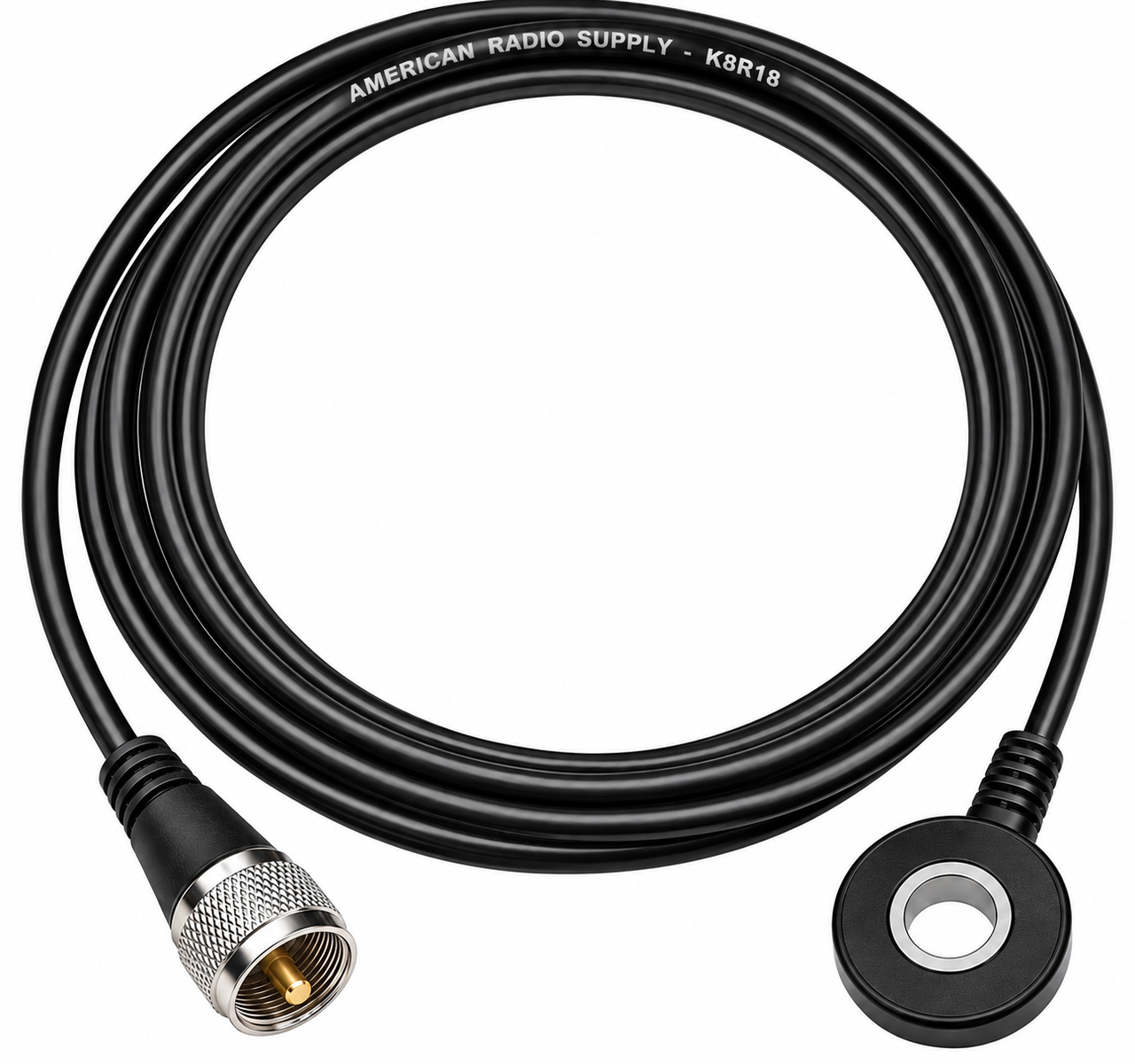 K8R18 - 18-Foot Ring Antenna Cable Assembly for 3/8-24 Thread