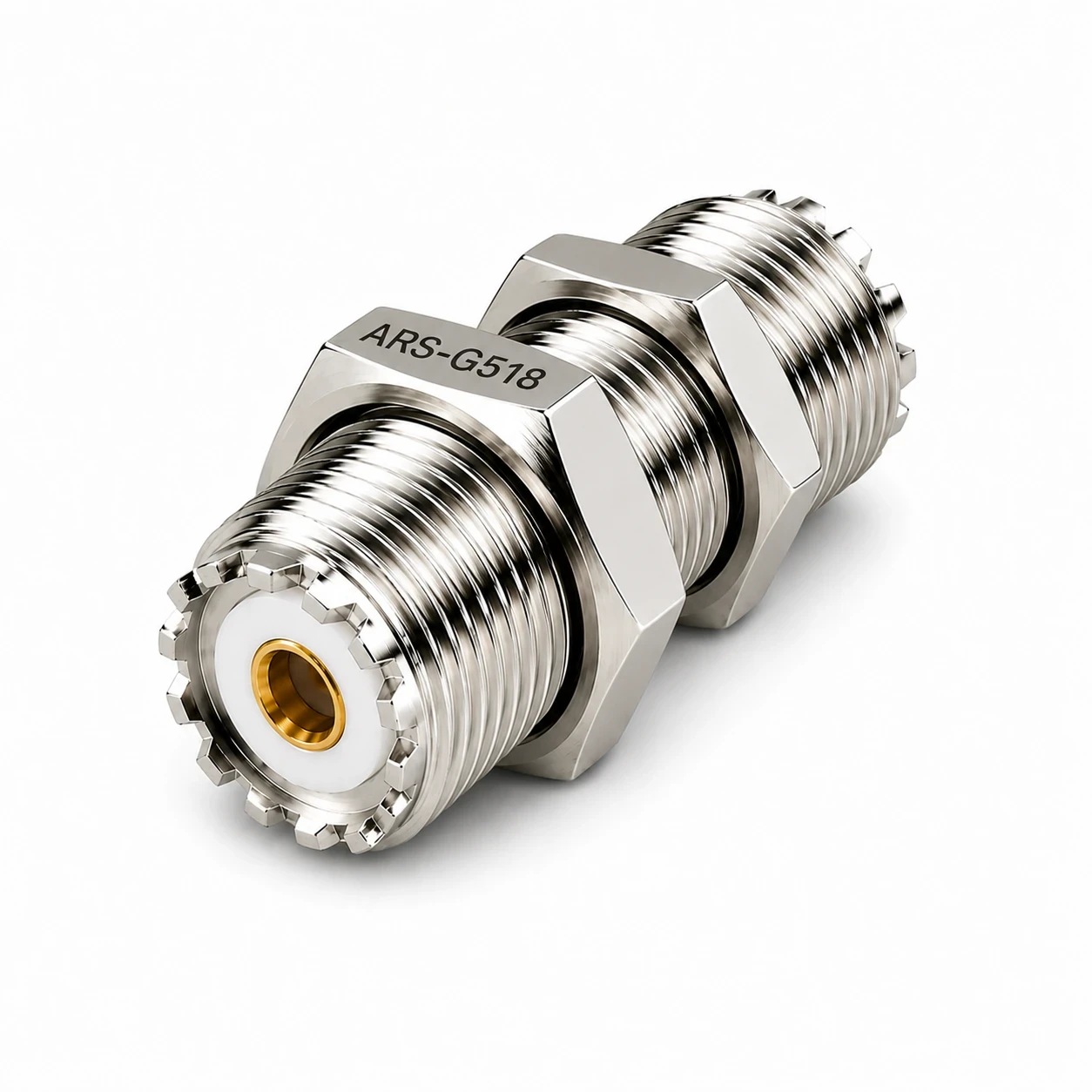 1-Inch - UHF-Female SO-239 Bulkhead Coaxial Connector