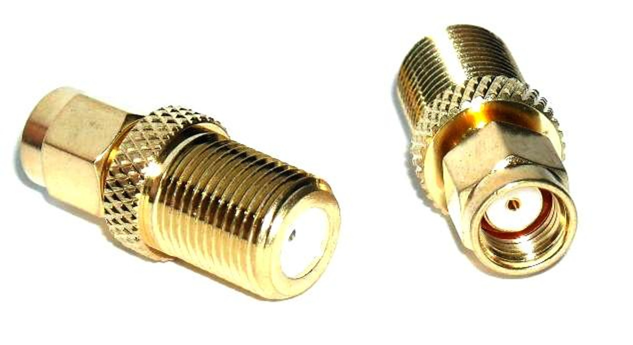 RP-SMA-Male to Type F-Female Coaxial Adapter Connector