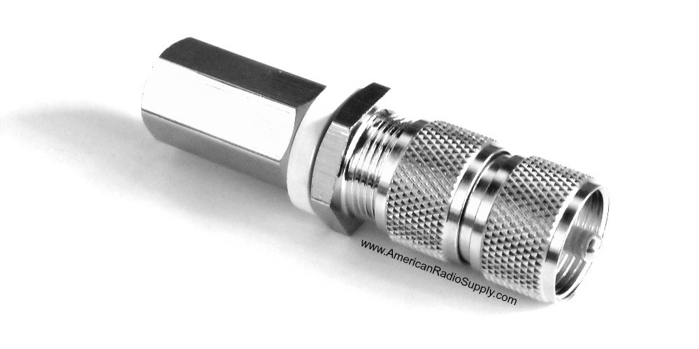 OPEK SM1M PL259 to 3/8" x 24 Thread Stud Antenna Mount Adapter