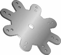 8-Point Antenna Radial Counterpoise Hub - ARS-HUB-625