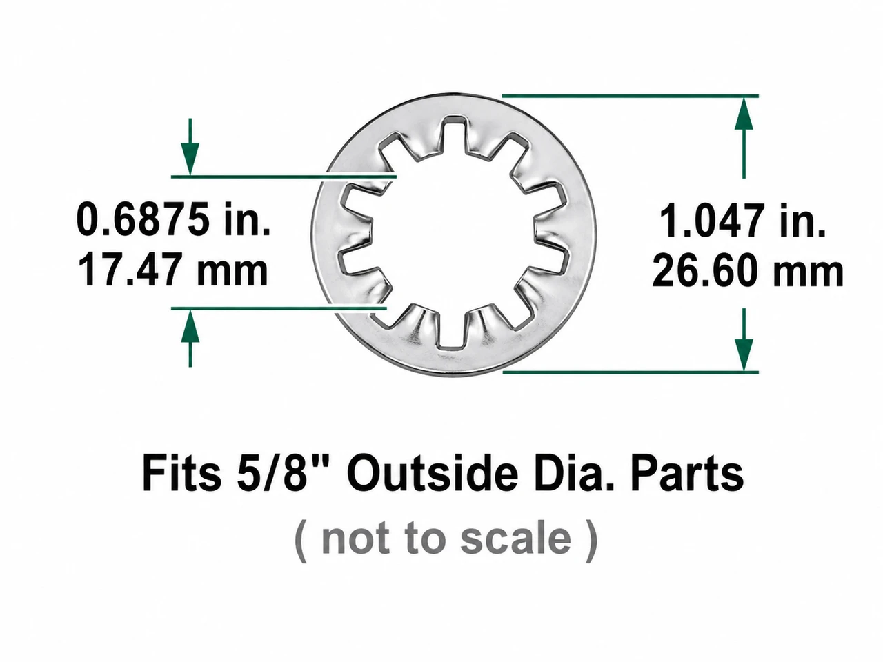 Large Star Washer Type N Bulkhead Feed-Thru Connectors Stainless Steel