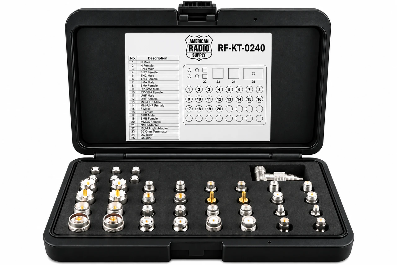 40 Piece - Universal Coaxial Connector RF Uni Adapter Kit - RF-KT-0240