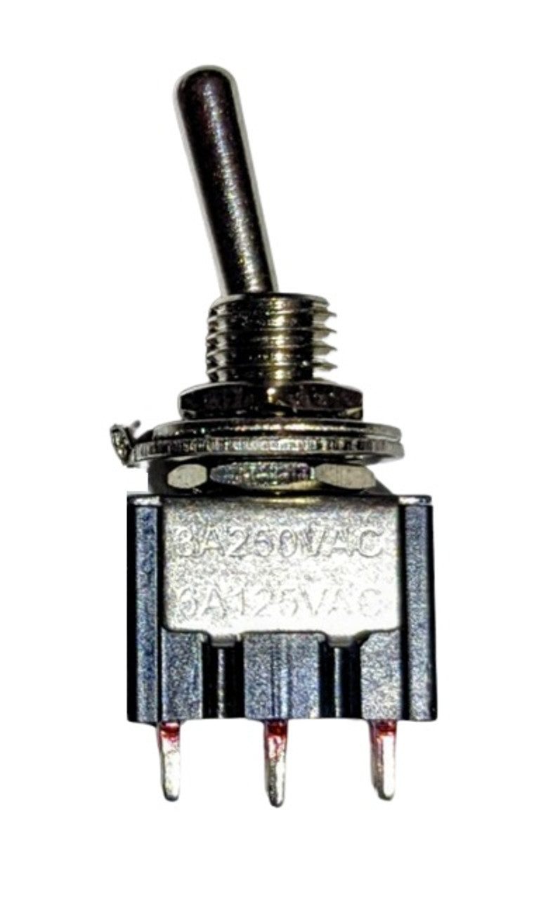 Mini On/Off/On SPDT Toggle Switch 3P 6A 125VAC - P/N CES-66-1203